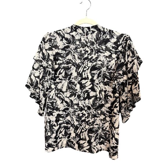 $260 Misa Livia Top Tonal Abstract Size Medium - Picture 4 of 7